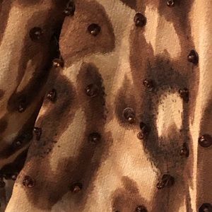 Beautiful night dress cheetah printing, see through fabrics. Small size